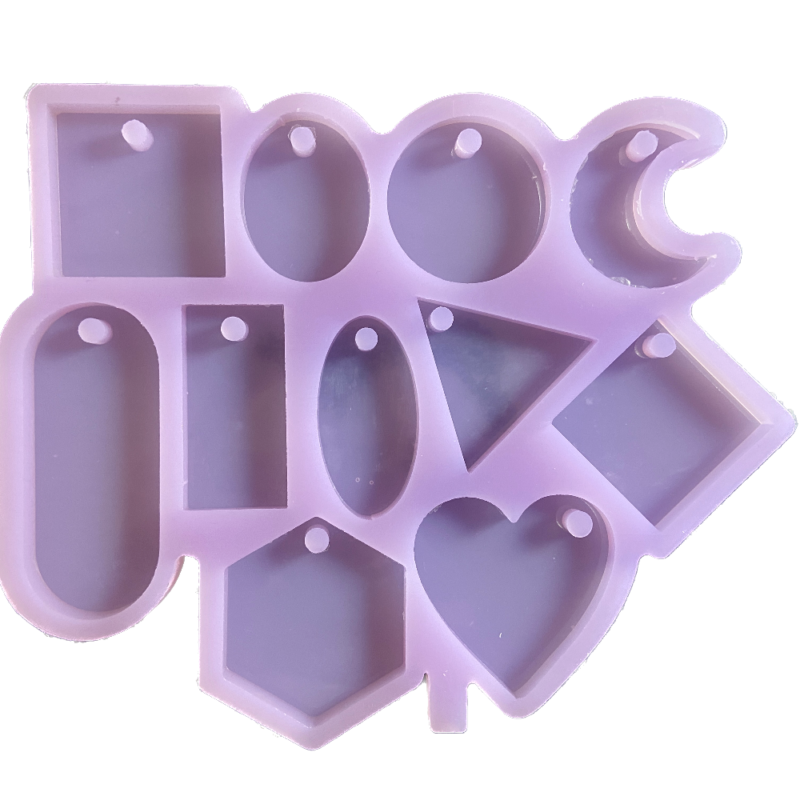 Molde silicona para dijes 11 formas 3x4cm