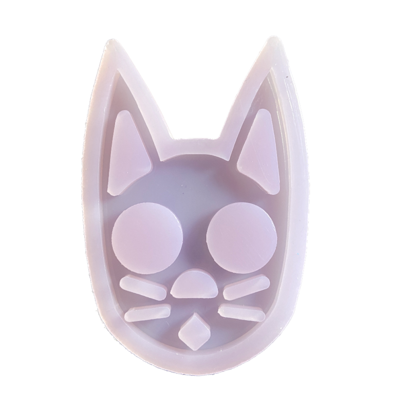 Molde Silicona Gato Llavero Ninjacat Defensa Personal