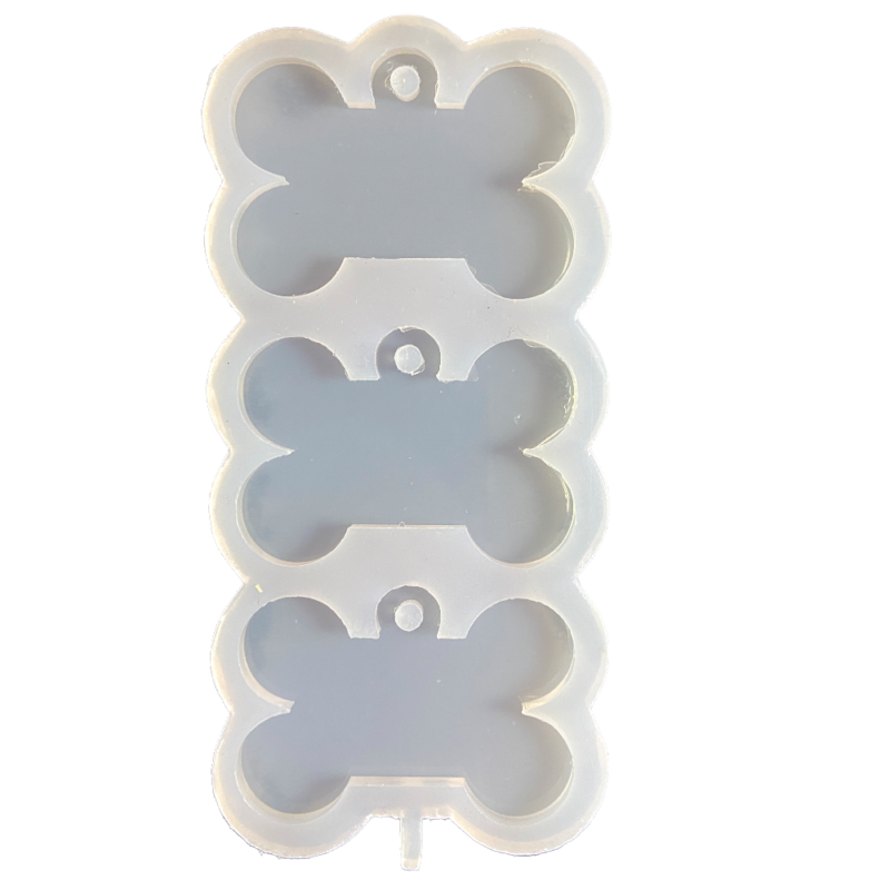 Molde Silicona Huesito Perros 3 Cavidad 5x3cm Chapita