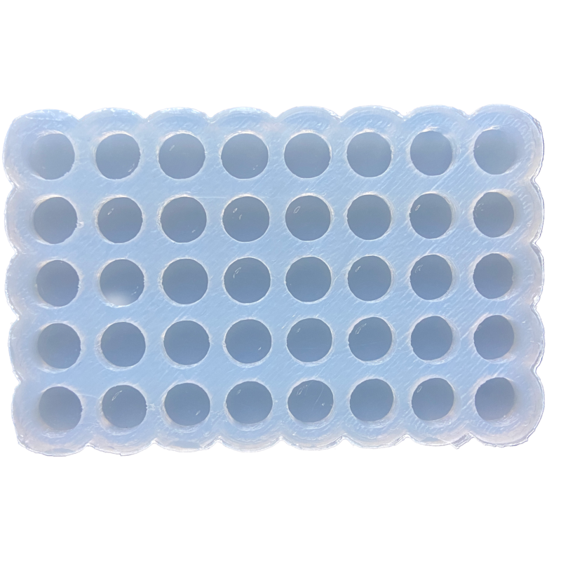 Molde Silicona 40 Cavidades Pastillas Solida 7x4mm