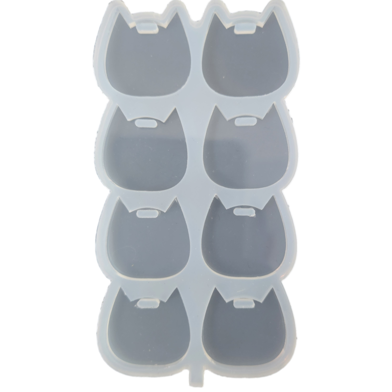 Molde Silicona X8 Chapita Gato 3x3cm tag