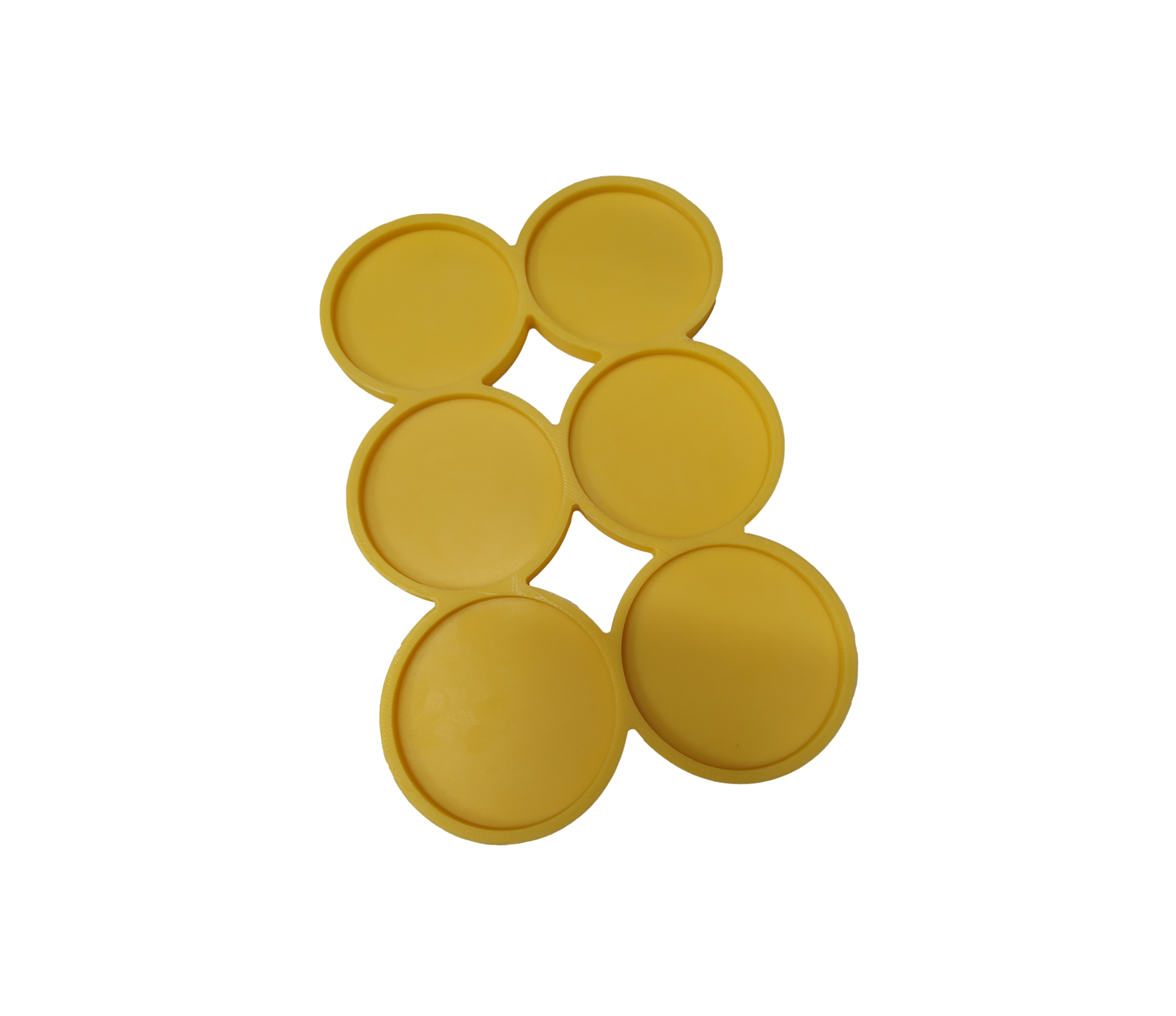 Molde Silicona Posavasos 6 Cavidades 8cm