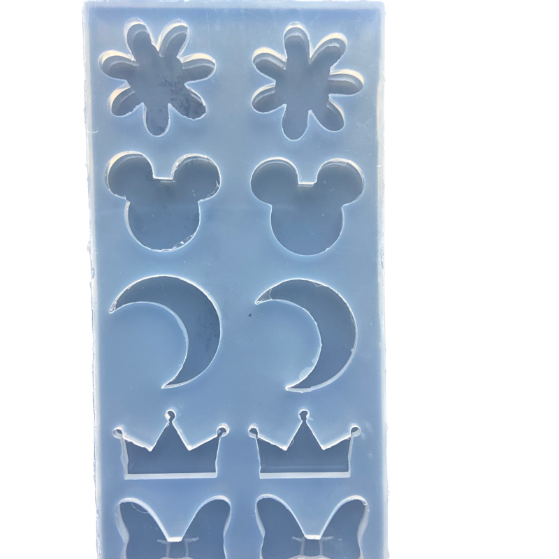 Molde Silicona Dijes Aritos 2cm x10