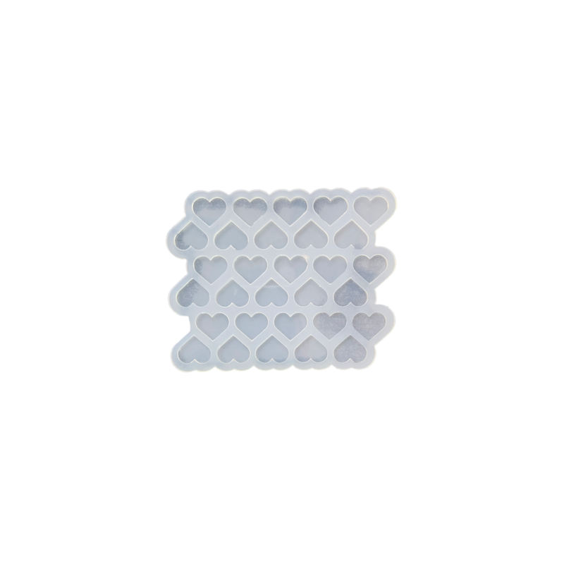 Molde Silicona Corazones 2cm 30 Cavidades