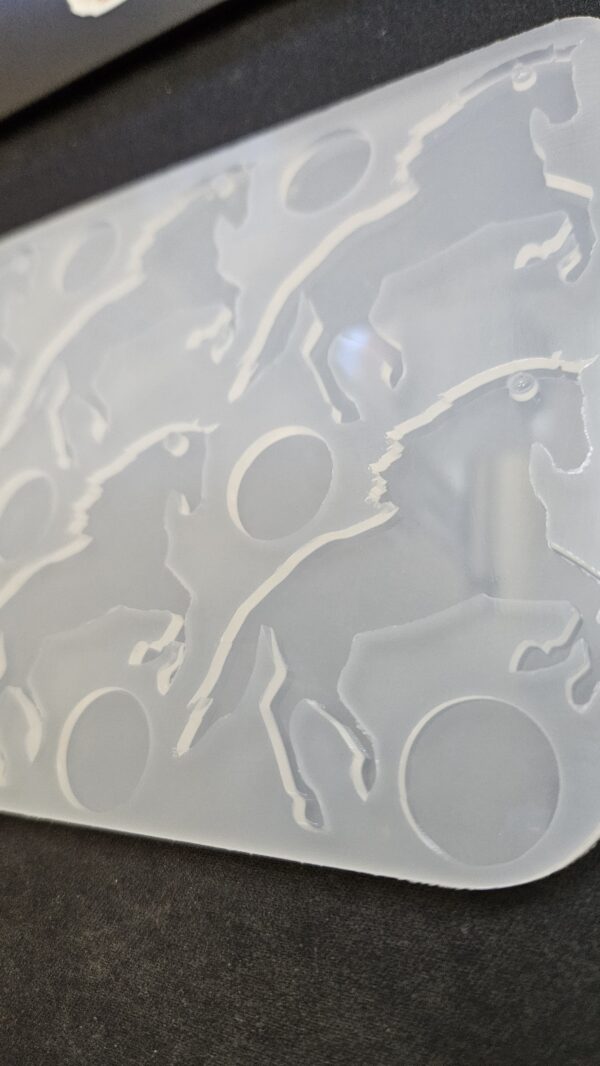 Molde x6 caballo grande 6x6cm - Imagen 2