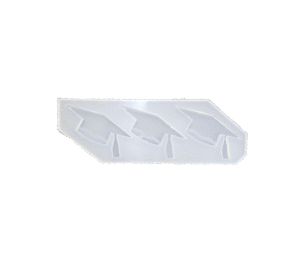 Molde x3 sombrero egresado 5x3cm